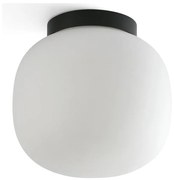 FARO Barcelona FARO 68611 - Mennyezeti lámpa AMELIA 1xE27/15W/230V IP44 fehér/fekete FA68611
