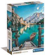 Olaszország Braies Lake 500 db-os Compact puzzle Clementoni