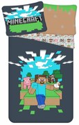 Minecraft Pixel Paradise ágyneműhuzat 140×200cm, 70×90 cm