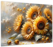 Kép - Napraforgók festménye (70x50 cm)