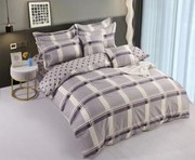 3 részes ágyneműhuzat Krepp polycotton Olivia bézs 200x140cm+90x70cm TiaHome