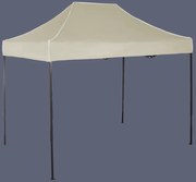 Gyorsan összecsukható sátor 2x3m – acél, Oldalfalak nélkül, Bézs