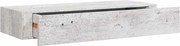 vidaXL betonszürke MDF falra szerelhető fiókos polc 60 x 23,5 x 10 cm