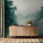 Fotótapéta - Ködös folyó a dzsungelben (147x102 cm)