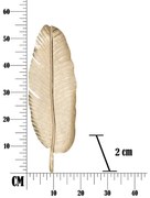 Leaf aranyszínű dekoráció, 55,5 x 18 cm - Mauro Ferretti