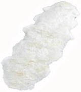 Bézs merinói gyapjú takaró, 60 x 240 cm - Native Natural