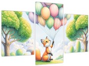 Kép – Boldog róka (90x60 cm)