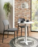 BT-002 kerek bárasztal fehér 60 cm