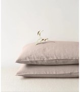 Világosbarna len párnahuzat, 70 x 90 cm - Linen Tales