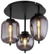 Globo 15345-3D BLACKY 3xE14/40W/230V fekete felületre szerelhető lámpa