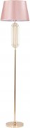 Álló Állólámpa Magas Fém Arany Rózsaszín Lámpabúra 168,5cm