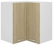 “Lyon” sonoma tölgy szerelt fa függő sarokszekrény 57x57x60 cm