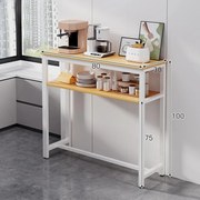 Konyhai bárasztal 100x30x80 fekete KZ01-2