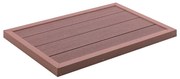 Barna WPC padlóelem szolárzuhanyhoz 101 x 63 x 5,5 cm