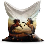 Classic babzsák ágaskodó lovak - gyerek, barna