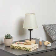 Brilagi - Asztali lámpa NUBILA WOOD 1xE27/25W/230V tölgy/krémes