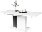 Mazzoni LEONEL Fehér Matt - MODERN 180 cm-re BŐVÍTHETŐ ASZTAL!