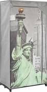 vidaXL New York szövet ruhásszekrény 75 x 45 x 160 cm