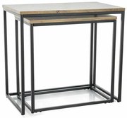 Vieste dohányzóasztal, artisan tölgy / fekete