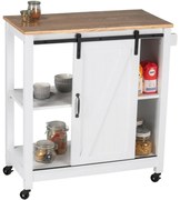 Wenko Landhaus konyhai kocsi, 80 × 40 × 88,5 cm