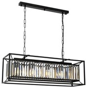 Láncos csillár PUNE 4xE27/40W/230V fekete