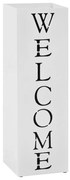 fehér acél esernyőtartó WELCOME&quot; felirattal &quot;