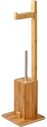 MSV Bambuszos WC-papír tartó kefével 19 x 19 x 70,5 cm
