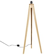 Rusztikus állólámpa állvány természetes - Tripod Classic
