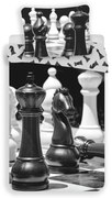 Fekete-fehér egyszemélyes pamut gyerek ágyneműhuzat 140x200 cm Chess – Jerry Fabrics