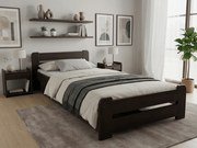 Laura ágy 90x200 cm, diófa Ágyrács: Léces ágyrács, Matrac: Matrace Sommera 18 cm