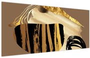 Kép - Absztrakció aranybarna N⁰2 (120x50 cm)