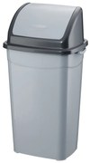 Planet Billenőfedeles szemetes kuka, műanyag, szürke/antracit, 70 L