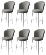 Fora Grey and White bárszék szett, 6 db, 6 db