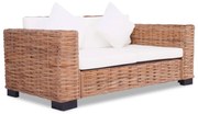 2-személyes természetes rattan kanapé