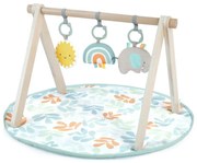 Ingenuity - Gyermek játékszőnyeg fatrapézzal NAP VALLEY