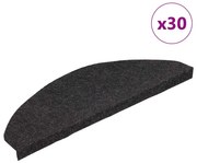 30 db fekete öntapadó lépcsőszőnyeg 65 x 22,5 x 3,5 cm