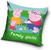 Peppa malac Picnic párnahuzat 40x40 cm Velúr