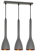 Csillár zsinóron ALUMI 3xE27/60W/230V