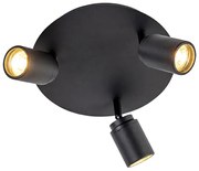 Okos fürdőszobai spotlámpa fekete IP44 3 WiFi GU10-zel - Ducha