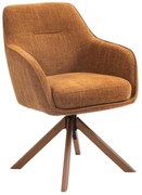 Narancssárga kárpitozott étkezőfotel szett 2 db-os Avola – Unique Furniture