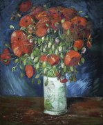 Reprodukció Vase with Poppies (1886), Vincent van Gogh