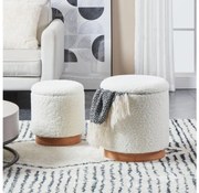 Eglo 424029 - 2 db MASHIKE taburet, átm. 30,5/37 cm, fehér színű