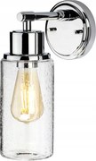 Fürdőszobai fali lámpa Morvah króm lámpabúra buborék üveg 1xE27 60W Elstead
