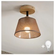 Brilagi - LED Felületre szerelhető csillár ANTHONY 1xE14/60W/230V tölgy/barna