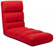 piros összecsukható műbőr padlómatrac