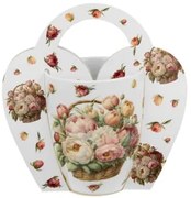 Porcelán virágos bögre rózsás dísztasakkal CROCUS