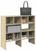 cipőtartók 2 db egymásba rakható Sonoma tölgy 89,5x30x40 cm