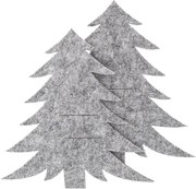 Orion Fenyőfa evőeszköz zseb szürke, 18 x 18 cm, 2 db-os készlet