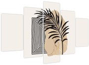 Kép - Absztrakció trópusi levelekkel N⁰3 (150x105 cm)