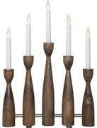 Sötét natúr színű konnektorhoz csatlakoztatható karácsonyi fénydekoráció Midja 2.0 – Star Trading